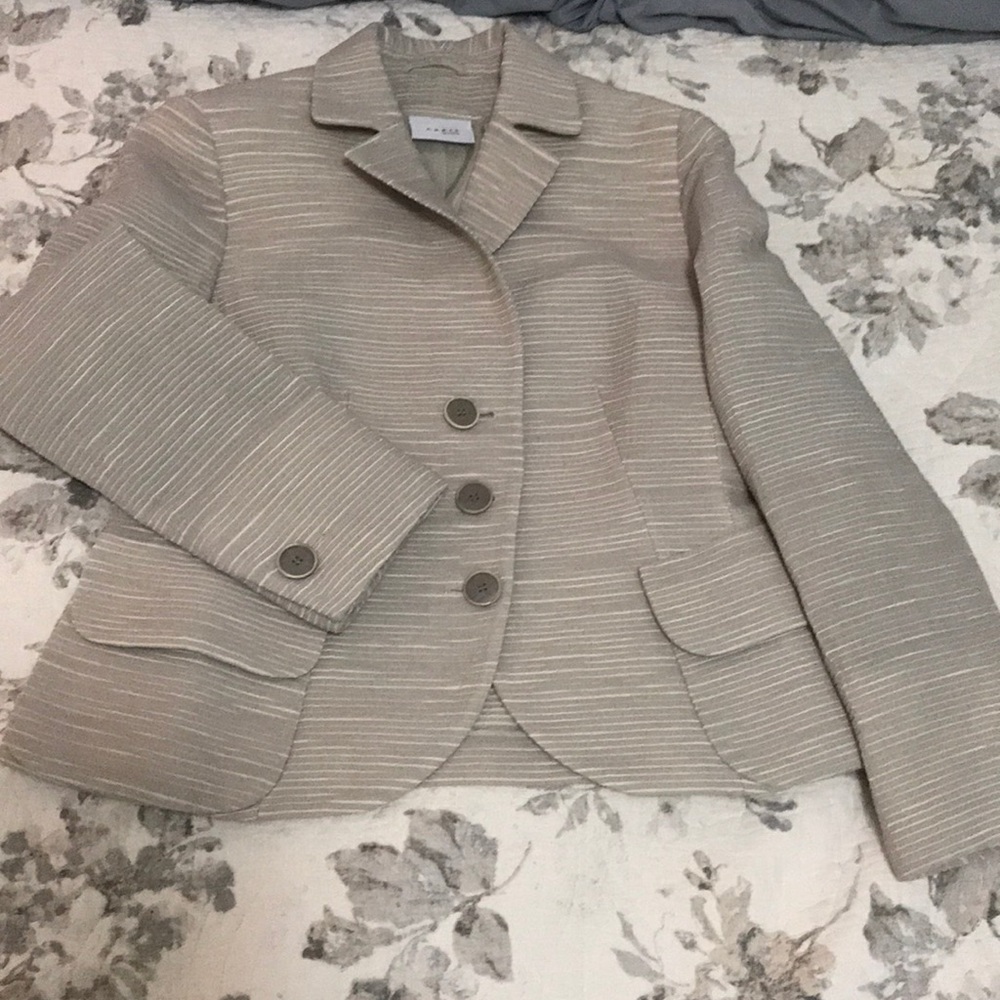 Akris punto textured striped blazer